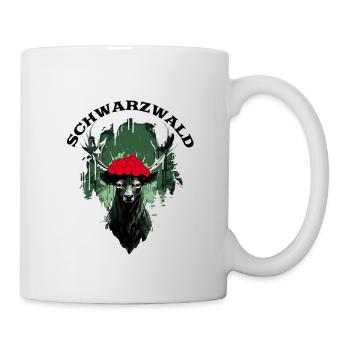 Schönheit des Schwarzwalds mit Heimatdesign - Tasse - Weiß - Rechts