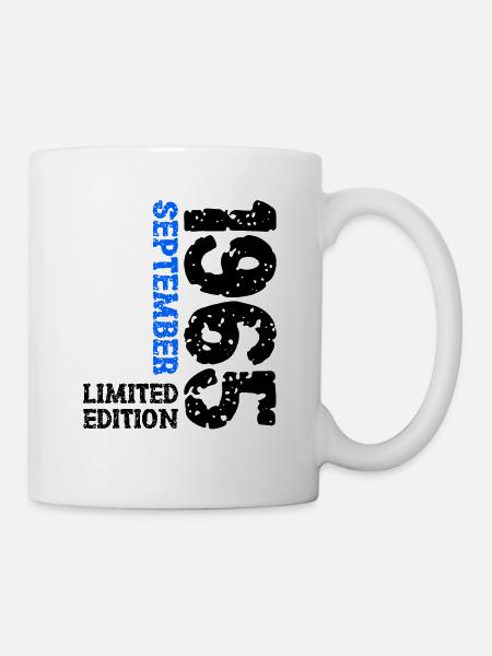1965 September Limited Edition 58. Geburtstag Deko - Tasse - Weiß