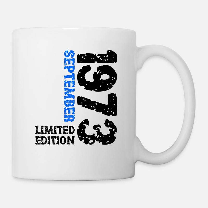 1973 September Limited Edition 50th Birthday Deco - Mug - white