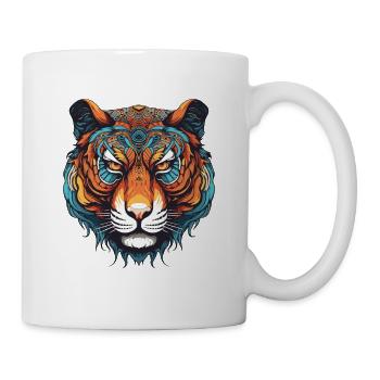 Tiger Portrait - Tasse - Weiß - Rechts