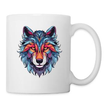 Wolf Portrait - Tasse - Weiß - Rechts
