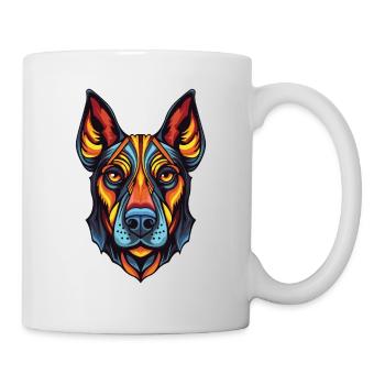 Doberman Dog Portrait - Mug - white - Right