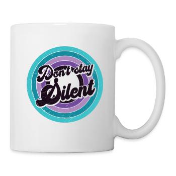 Message sur la santé mentale Ne restez pas silencieux - Mug blanc - blanc - Droite
