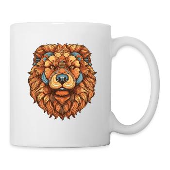 Portrait de chien Chow Chow - Mug blanc - blanc - Droite