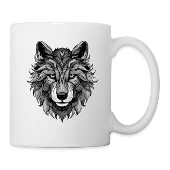 Wolf Portrait - Mug - white - Right