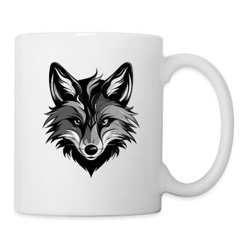 Fuchs Portrait - Tasse - Weiß - Rechts