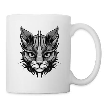 Cat Portrait Head - Mug - white - Right
