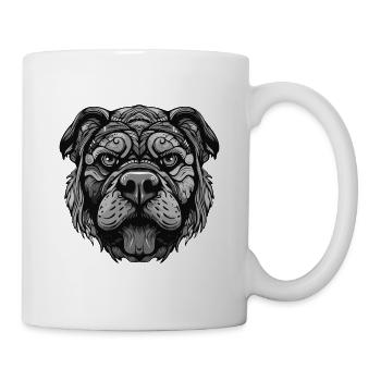 Bulldog Dog Portrait - Mug - white - Right