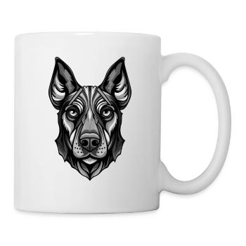 Doberman Dog Portrait - Mug - white - Right