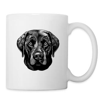 Portrait de chien Labrador - Mug blanc - blanc - Droite