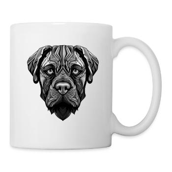 Portrait de chien Mastiff - Mug blanc - blanc - Droite