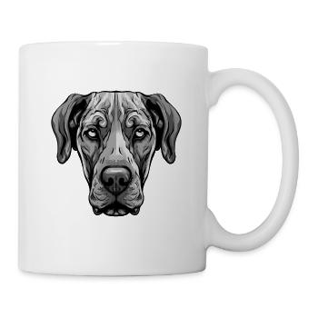 Great Dane Dog Portrait - Mug - white - Right
