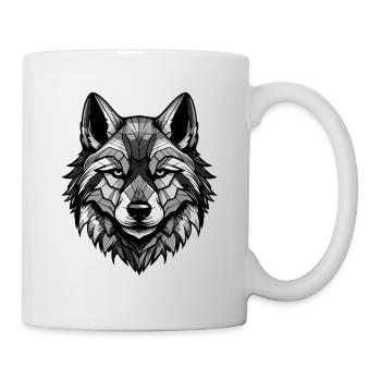 Akita Hund Portrait - Tasse - Weiß - Rechts