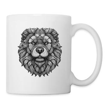 Portrait de chien Chow Chow - Mug blanc - blanc - Droite