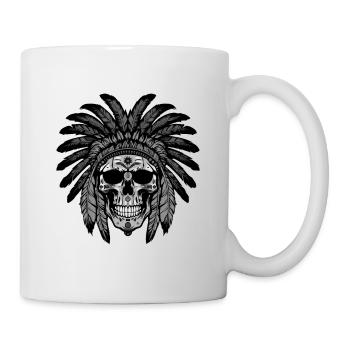 Apache Skull Indian Chief - Mug - white - Right