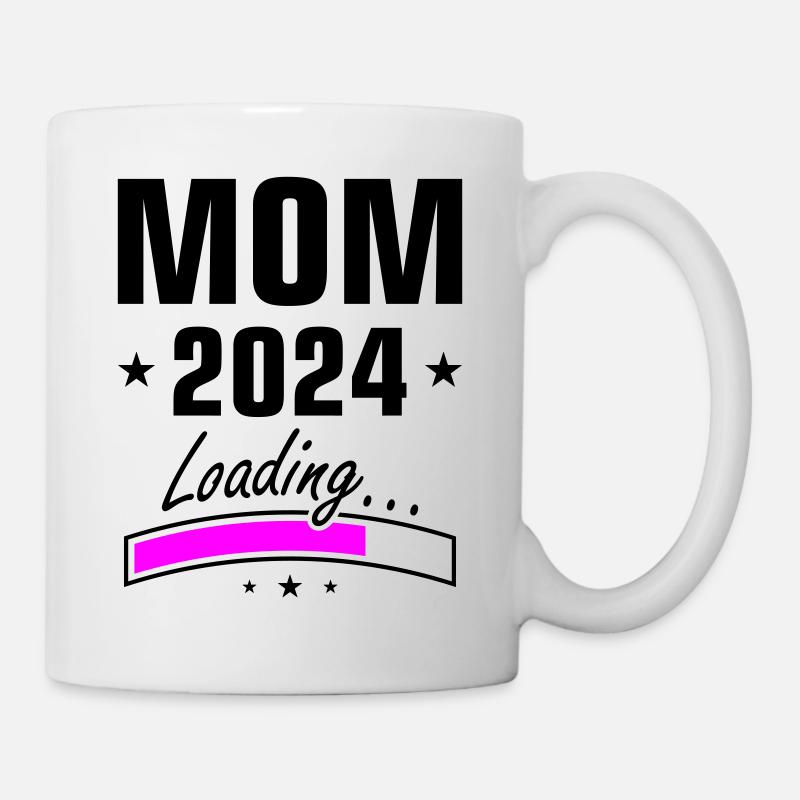 Mama 2024 Loading Mom - Tasse - Weiß