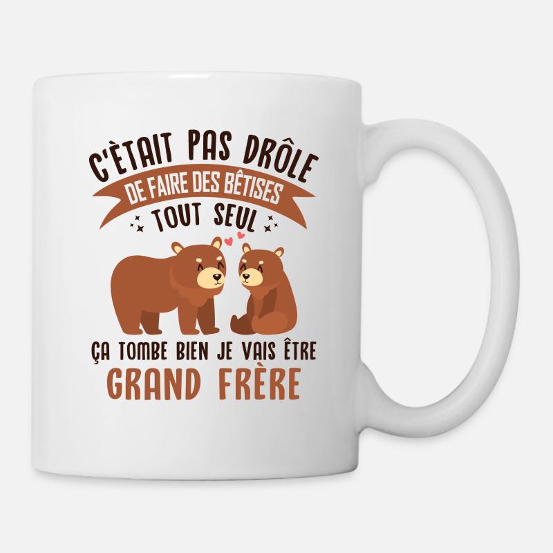 Je vais être Grand Frère - Mug blanc - blanc