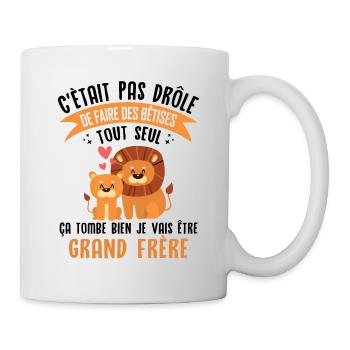 Ich werde Big Brother - Tasse - Weiß - Rechts