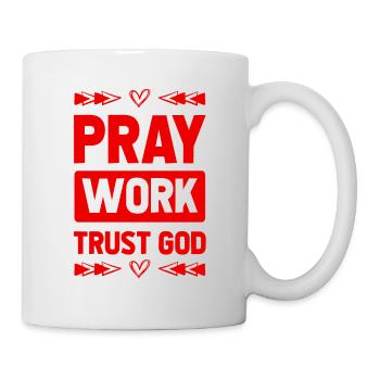 Priez Ayez confiance en Dieu - Mug blanc - blanc - Droite