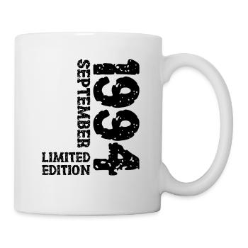 1994 September Limited Edition 29. Geburtstag Deko - Tasse - Weiß - Rechts