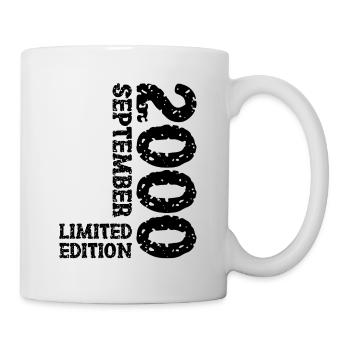 2000 September Limited Edition 23. Geburtstag Deko - Tasse - Weiß - Rechts