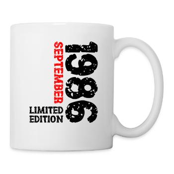 1986 September Limited Edition 37th Birthday Deco - Mug - white - Right