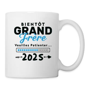 Bientôt Grand Frère 2025 - Mug blanc - blanc - Droite