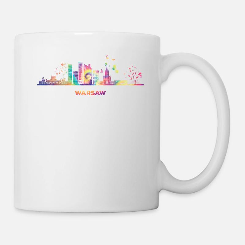 Varsovie Skyline Varsovie - Mug blanc - blanc