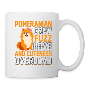 Pomeranian crew fuzz Love and Cuteness overload - Tasse - Weiß - Rechts