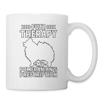 Fuzz Therapy my Pomeranian's Prescription - Mug - white - Right