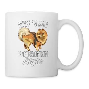 Fluff n Fun Pomeranian Style - Tasse - Weiß - Rechts
