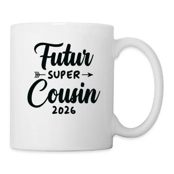 Futur super cousin 2026 - Mug blanc - blanc - Droite