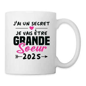 Je Vais être Grande Soeur 2025 - Mug blanc - blanc - Droite