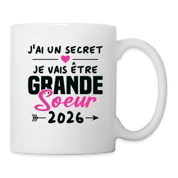 Je Vais être Grande Soeur 2026 - Mug blanc - blanc - Droite