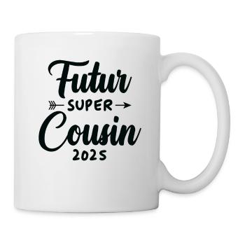 Futur super cousin 2025 - Mug blanc - blanc - Droite