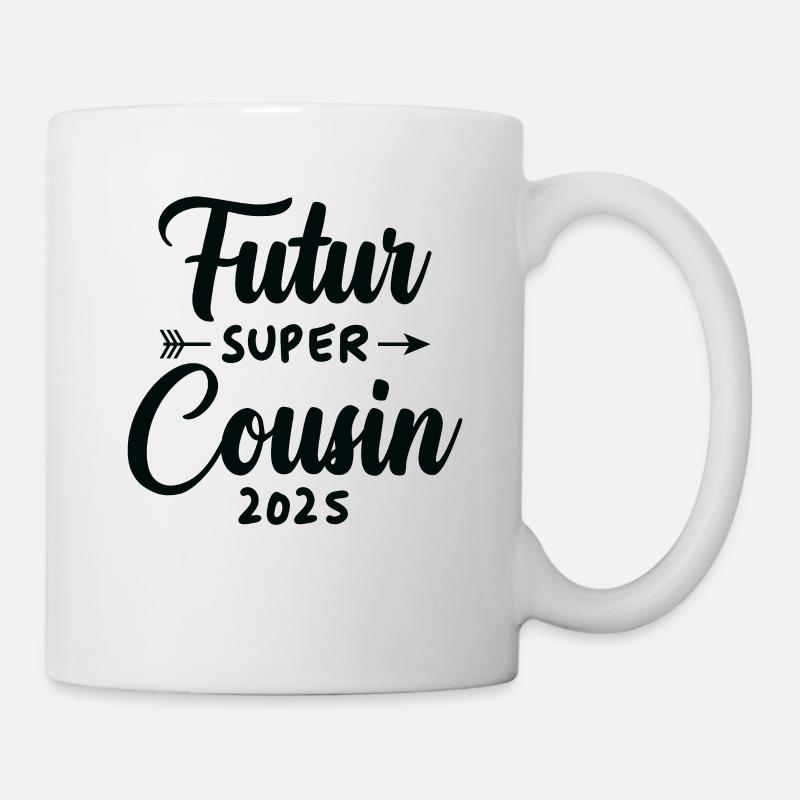 Futur super cousin 2025 - Mug blanc - blanc