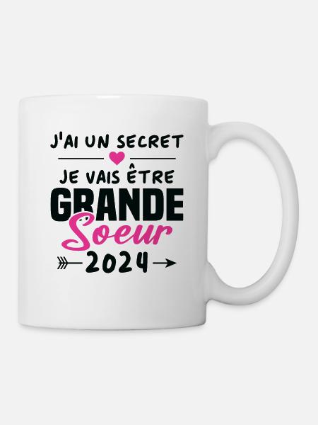 Je Vais être Grande Soeur 2024 - Mug blanc - blanc