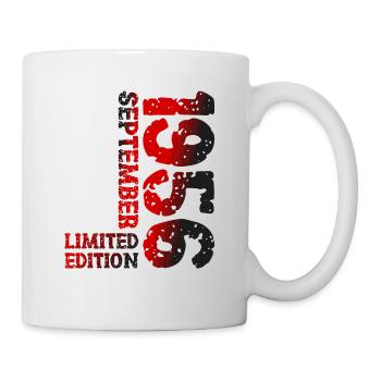 1956 September Limited Edition 67. Geburtstag Deko - Tasse - Weiß - Rechts