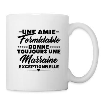 Amie formidable donne une marraine exceptionnelle - Mug blanc - blanc - Droite