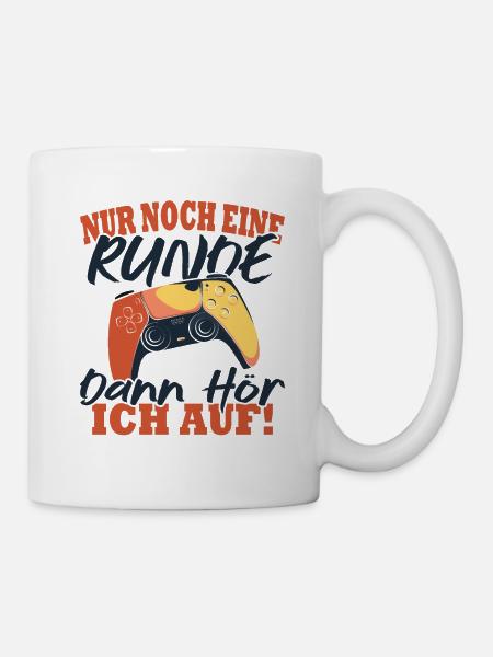 Nur noch eine Runde dann hör ich auf - Tasse - Weiß