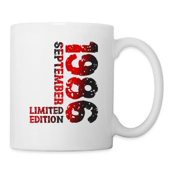 1986 September Limited Edition 37th Birthday Deco - Mug - white - Right