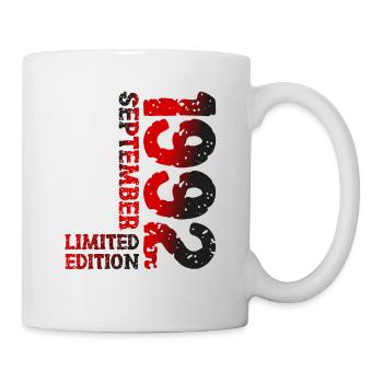 1992 September Limited Edition 31. Geburtstag Deko - Tasse - Weiß - Rechts