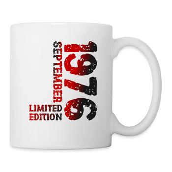 1976 September Limited Edition 47th Birthday Decoration - Mug - white - Right