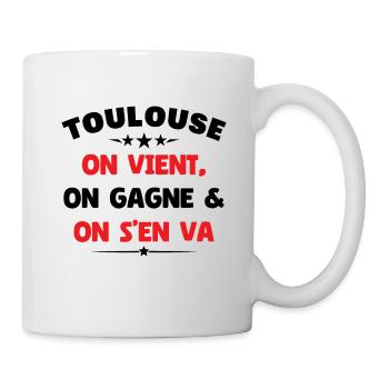 Rugby Toulouse Humour Cadeau Supporter - Mug blanc - blanc - Droite