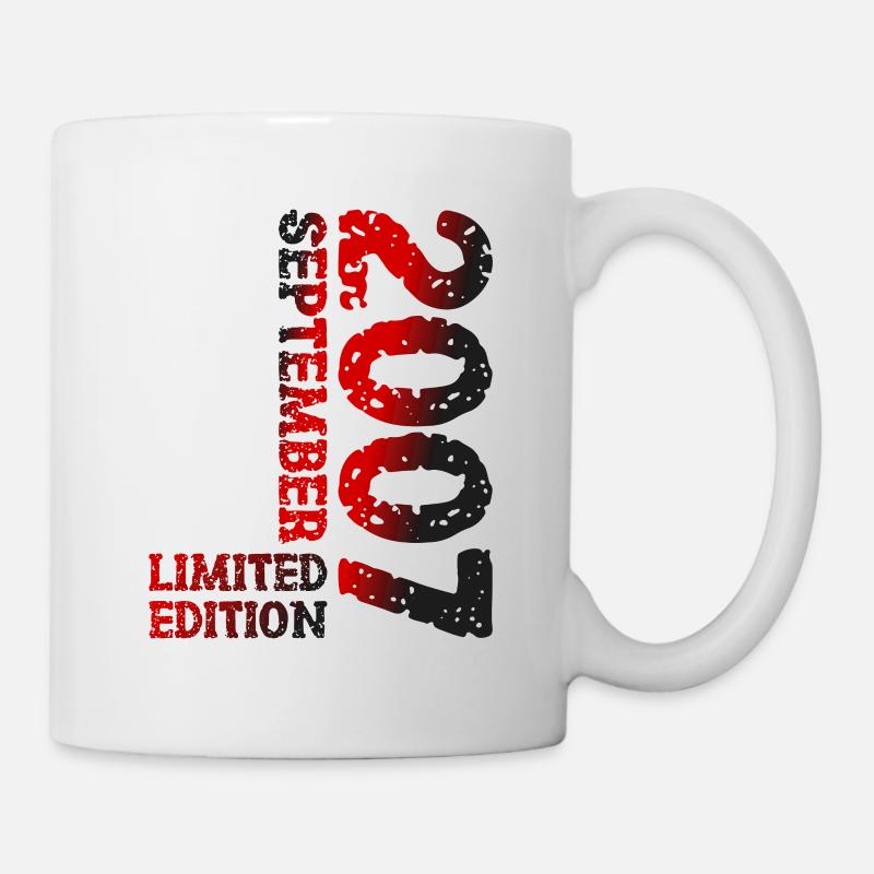 2007 September Limited Edition 16. Geburtstag Deko - Tasse - Weiß