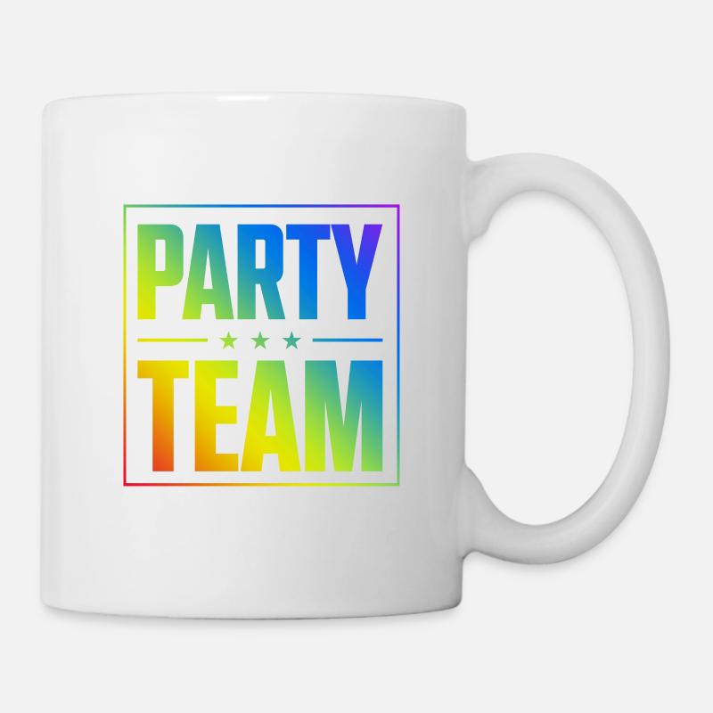 Party Team - Tasse - Weiß