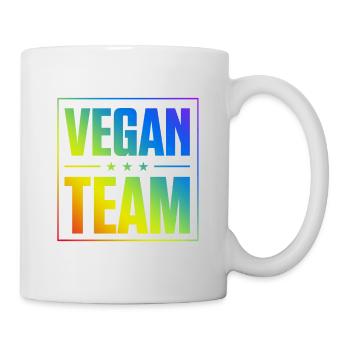 Équipe végétalienne - Mug blanc - blanc - Droite