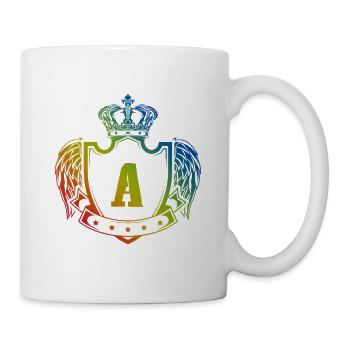 Un blason de lettre - Mug blanc - blanc - Droite