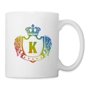 Armoiries de la lettre K - Mug blanc - blanc - Droite