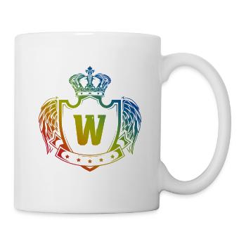 Armoiries de la lettre W - Mug blanc - blanc - Droite